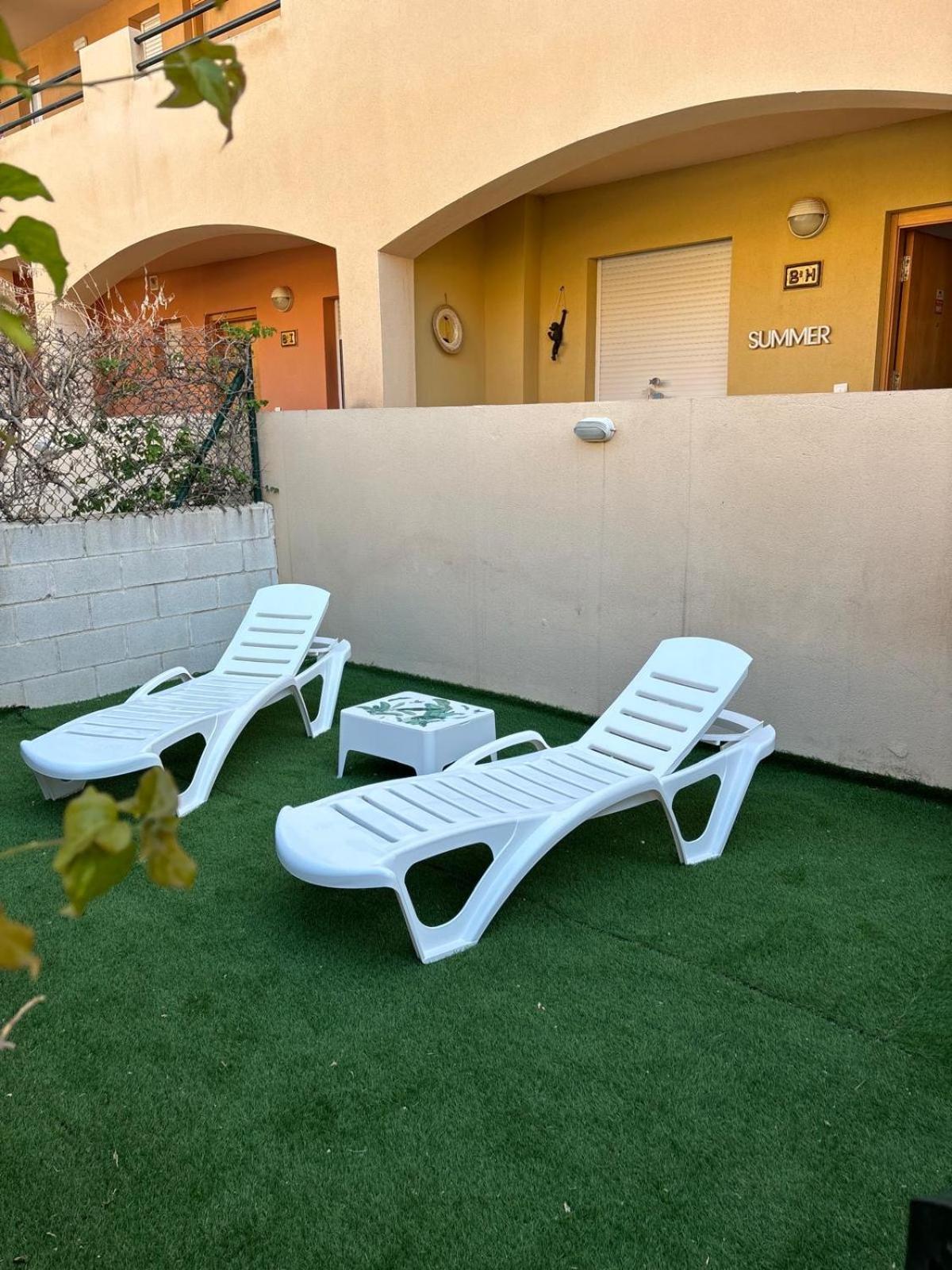 Apartament Bajo Con Jardin A Pie De Playa Y Piscina Comunitaria Con Jacuzzi Playas de Vera Zewnętrze zdjęcie